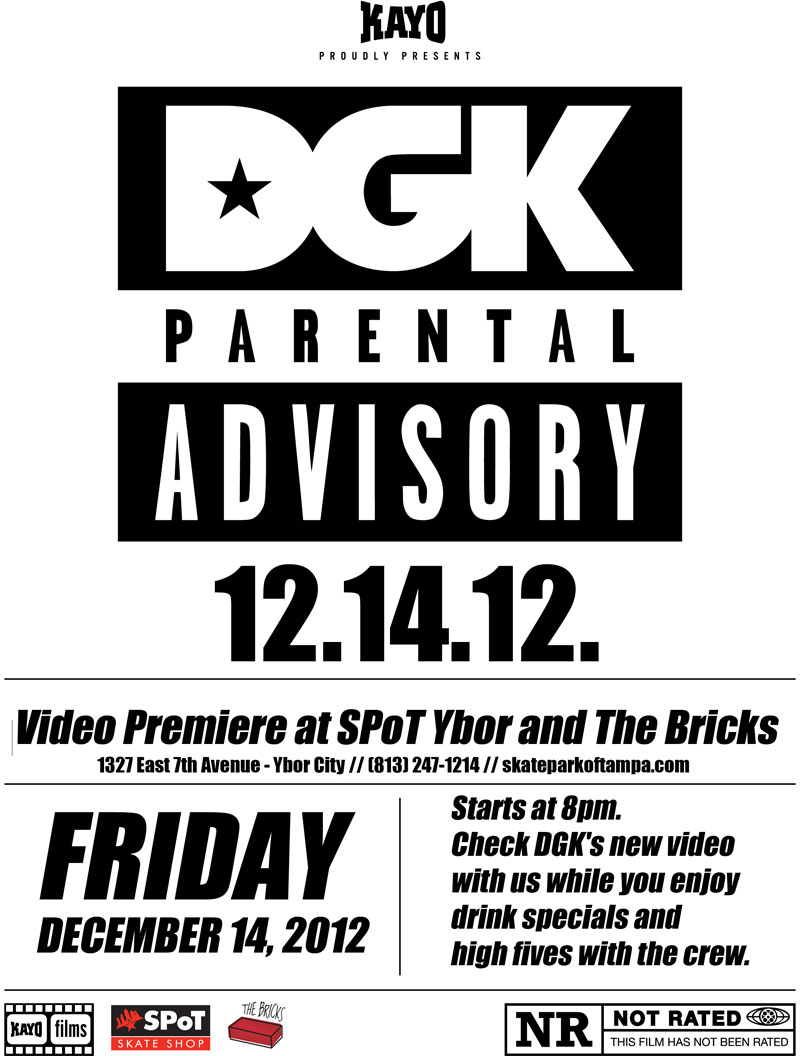 DGK's Parental Advisory video is showing at SPoT